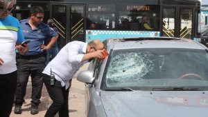 Darp intikamını otomobilden aldılar