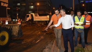 Sokullu Caddesi'ne gece yarısı asfalt yeniliği
