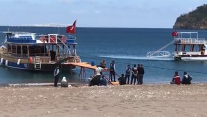 Tatil merkezinde benzin bidonlu çakmaklı iskele eylemi