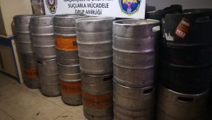 Alanya'da Bin 100 Litre Kaçak İçki Ele Geçirildi