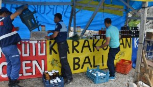 Karayolu kenarında sahte bal satışına şok baskın