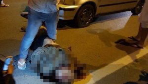 Karşıya geçerken otomobilin çarptığı adam öldü