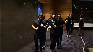 Altay havalimanını coşturdu