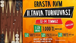 Erasta’da tavla zamanı