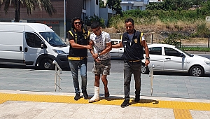 Kaçarken ayağını kırdı