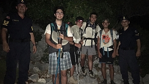 Kaybolan gençler kurtarıldı