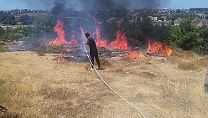Kaymakamlık konutu  yakınında yangın