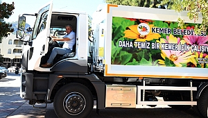 Kemer'e 3 adet çöp kamyonu alındı