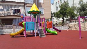 Kepez Belediyesinden çocuklara renkli park