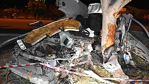 Otomobil ikiye bölündü