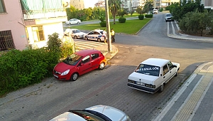 Polisi görünce  aracı bırakıp kaçtı