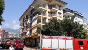 Alanya'da ev yangını