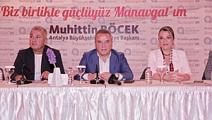 Böcek Manavgat’ta  SORUNLARI DİNLEDİ