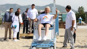 Alanya Belediyesi'nden Engelsiz Plaja örnek proje