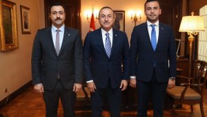 Bakan Çavuşoğlu, ALKÜ rektörü Kalan'ı kabul etti