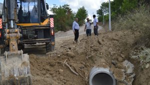 Büyükşehir 16 kilometrelik yolda stabilize çalışması yapıyor