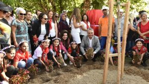 Kadınlardan Başkan Uysal'a 'dostluk ağacı' teşekkürü