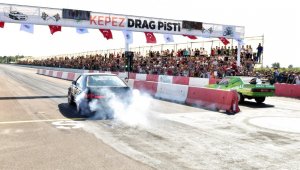 Kepez'de oto drag heyecanı