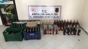 Manavgat'ta kaçak içki operasyonu