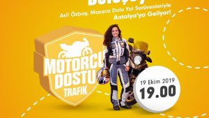 Motorcu Dostu Trafik projesi Antalya'da devam ediyor