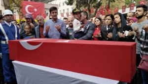 Şehit Astsubay'a hüzünlü veda
