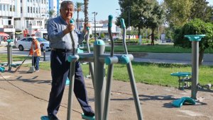 Yavuz Özcan Parkı'nda spor alanı oluşturuldu