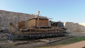 Antik gemi Patara'ya taşındı