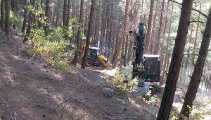 Su deposuna ulaşım için yol yapıldı