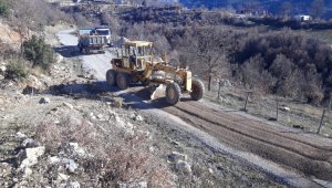 Alanya'da Karapınar yoluna kış bakımı