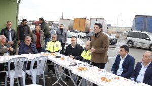 Başkan Genç, kamyoncu esnafıyla buluştu