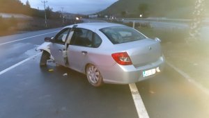 Kayganlaşan yolda kaza: 1 ölü, 3 yaralı