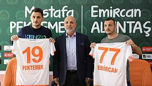 ALANYASPOR'DAN  ÇİFTE İMZA