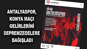 Antalyaspor'dan depremzedelere bağış