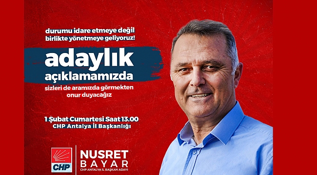 Bayar, adaylığını yarın açıklıyor