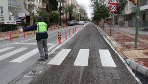 Bisiklet yolunun kaldırıldığı cadde trafiğe açıldı