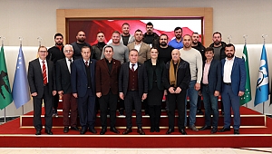 Böcek, pehlivanları ağırladı