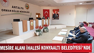 MESİRE ALANI İHALESİ KONYAALTI BELEDİYESİ'NDE