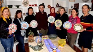 Seramik atölyesinde workshop