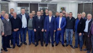 Taksicilerden Başkan Uysal'a ziyaret