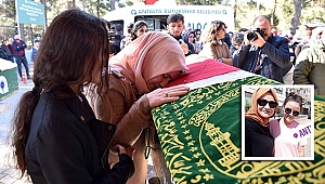 Anne ile kızı son yolculuğuna uğurlandı