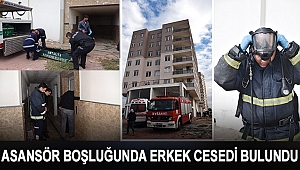 ASANSÖR BOŞLUĞUNDA ERKEK CESEDİ BULUNDU