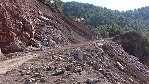 HEYELANIN KAPATTIĞI YOLDA ÇALIŞMA SÜRÜYOR