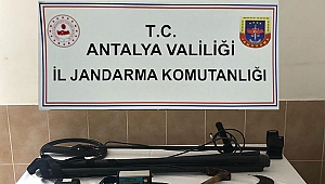 Serik'te kaçak kazı operasyonu