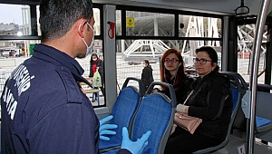 Antalyalılar toplu  ulaşımda mesafeli