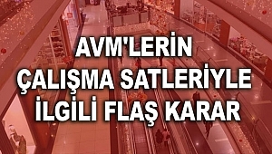 AVM'lerin açılış ve kapanış saatleriyle ilgili düzenleme kararı