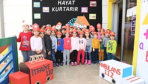 Belediye kreşlerinde  sivil savunma eğitimi