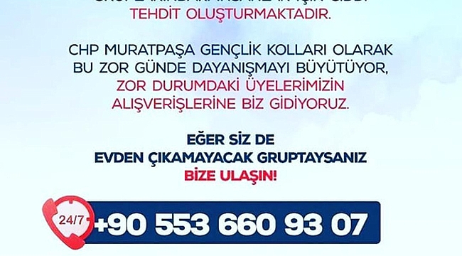 CHP’DEN SADECE ÜYELERİNE YARDIM