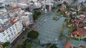 Cumhuriyet Meydanı'nda 'koronavirüs' sessizliği