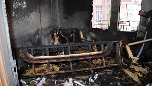 Gazipaşa'da  ev yangını