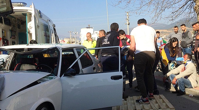 Gazipaşa'da kaza: 2 yaralı